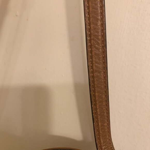 Michael Kors Brown Pheobe  Pebbled Leather Handbag Crossbody - Picture 12 of 16